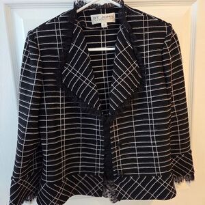 St. John Black and White Women's Jacket
